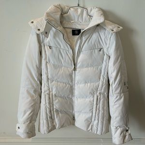 Bogner hooded ski jacket white size 36 (us 6)